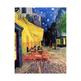 Cafe Terrace at Night Vincent Van Gogh wydrukowany na płótnie