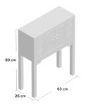 Stół konsoli Kilwin - 63 cm x 26 cm x 80 cm -