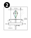 Lampa wisząca Barringer 1-Light z akcentami z PCV